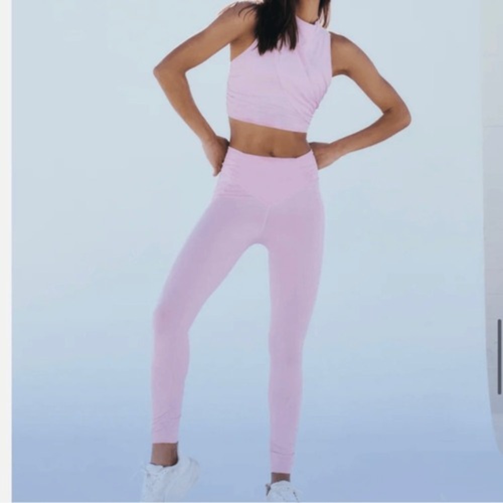 NWT Free People Spinβ Me Leggings in Jam Jewel small pink